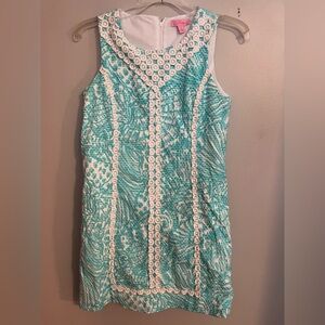 Lilly Pulitzer Girls Blue Shift Dress‎ Size 
14